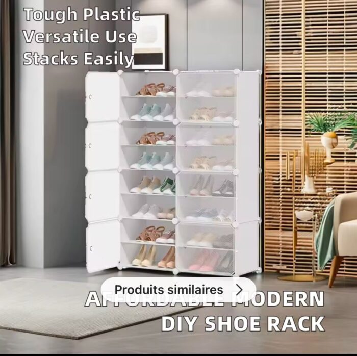 Armoire de Rangement pour Chaussures 36 et 54 Paires – Image 4