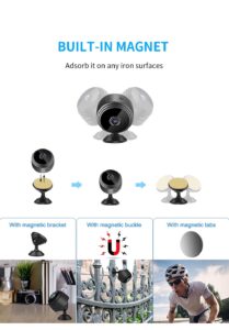 Mini Caméra de Surveillance WiFi  – 1080P – Grand Angle 120° – Image 3
