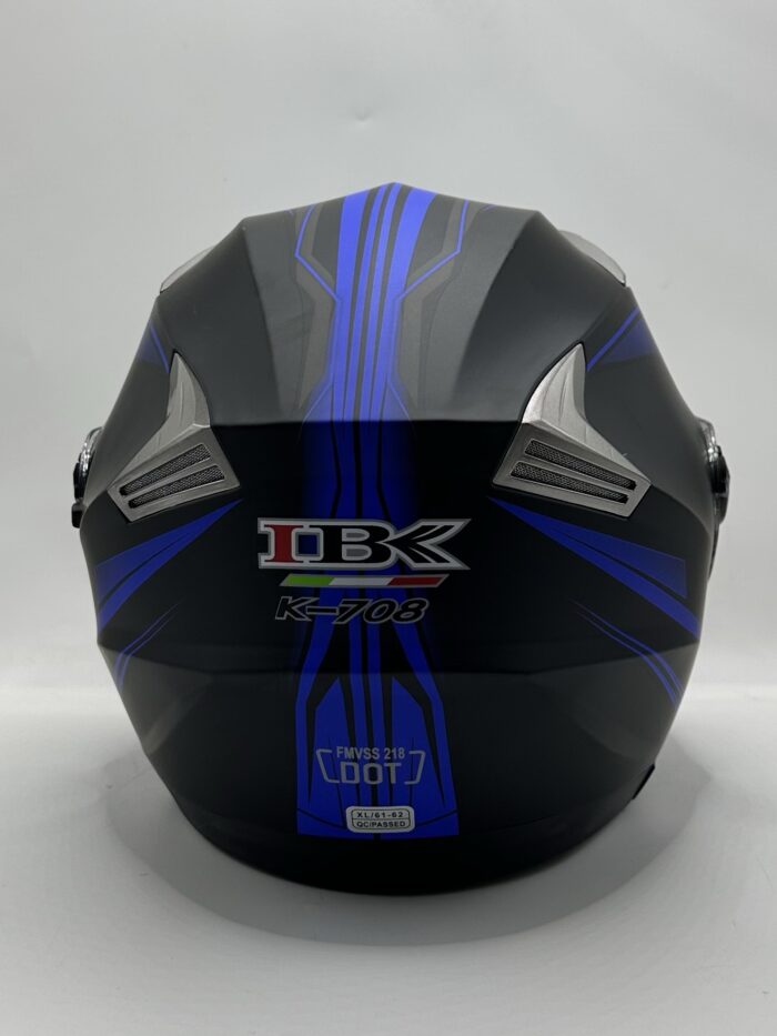 casque IBK certifié (bleu noir ) – Image 4
