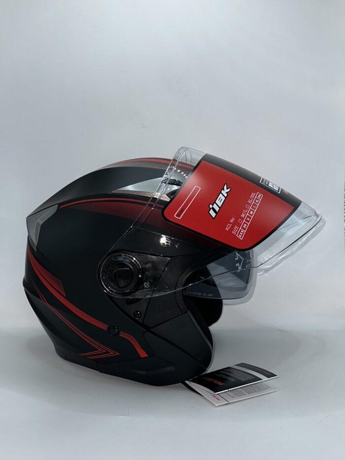 Casque IBK CERTIFIÉ (rouge noir) – Image 1