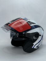 Casque IBK Certifié blanc bleu – Image 3