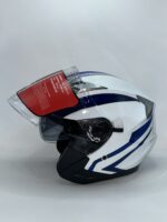 Casque IBK Certifié blanc bleu – Image 2