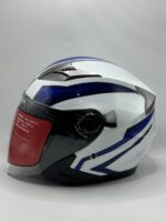 Casque IBK Certifié blanc bleu