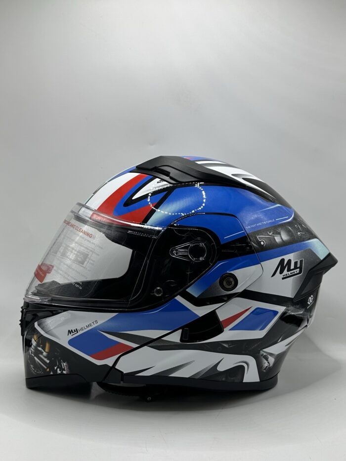 Casque VGV modulable certifié ( blanc bleu) – Image 2