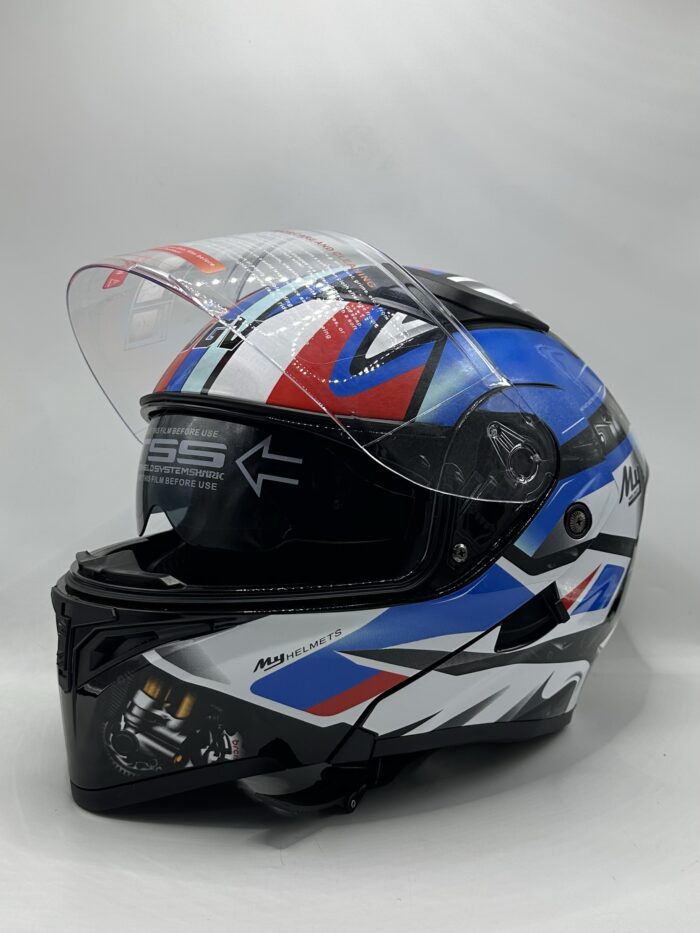 Casque VGV modulable certifié ( blanc bleu) – Image 5