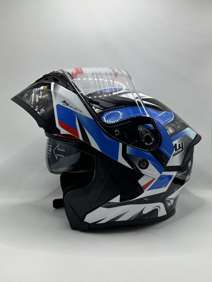 Casque VGV modulable certifié ( blanc bleu) – Image 3