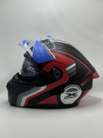 Casque X one modulable certifié (rouge noire ) – Image 5