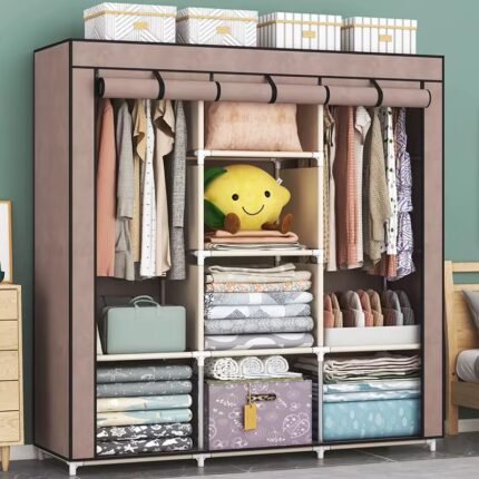 Armoire garde robe portable design simple et solide montage facile