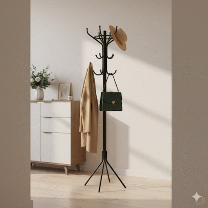 Porte-Manteau sur Pied en Métal "Arbre" | 12 Crochets | Idéal Entrée & Chambre